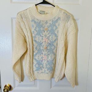 Colter Bay Womens Hand Loomed Small Knit Sweater